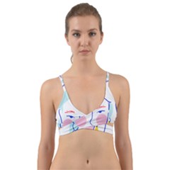 Art Womens Lovers Wrap Around Bikini Top by Ndabl3x