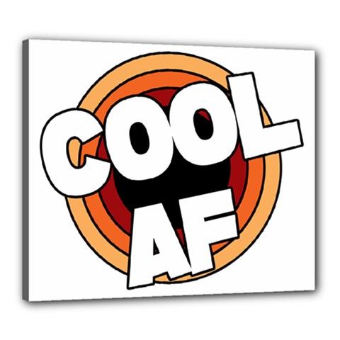 Cool Af Cool As Super Canvas 24  X 20  (stretched) by Ndabl3x