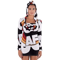 Cool Af Cool As Super Long Sleeve Hooded T-shirt by Ndabl3x
