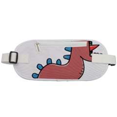Dinosaur Dragon Drawing Cute Rounded Waist Pouch by Ndabl3x