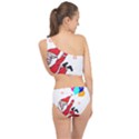 Nicholas Santa Claus Balloons Stars Spliced Up Two Piece Swimsuit View2