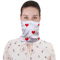 Hearts Romantic Love Valentines Face Covering Bandana (adult) by Ndabl3x