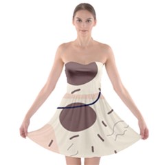 Computer Network Technology Tech Digital Strapless Bra Top Dress by Grandong