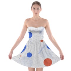 Computer Network Technology Digital Strapless Bra Top Dress by Grandong