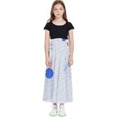 Computer Network Technology Digital Kids  Flared Maxi Skirt by Grandong