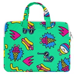 Pattern Adweek Summer Macbook Pro 13  Double Pocket Laptop Bag by Ndabl3x