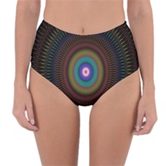 Artskop Kaleidoscope Pattern Reversible High-waist Bikini Bottoms by Sarkoni