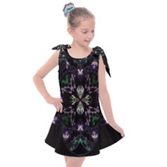 Fractal Fractal Art Texture Kids  Tie Up Tunic Dress by Sarkoni