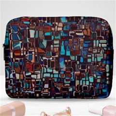 Stained Glass Mosaic Abstract Make Up Pouch (large) by Sarkoni