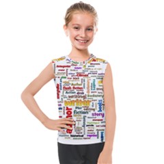 Writing Author Motivation Words Kids  Mesh Tank Top by Sarkoni