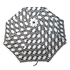 Pattern Monochrome Repeat Folding Umbrellas by Apen