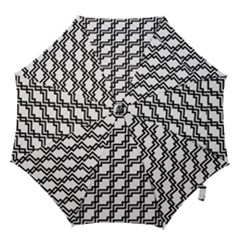 Pattern Monochrome Repeat Hook Handle Umbrellas (large) by Apen