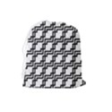 Pattern Monochrome Repeat Drawstring Pouch (Large) View2