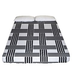 Seamless Stripe Pattern Lines Fitted Sheet (queen Size) by Apen