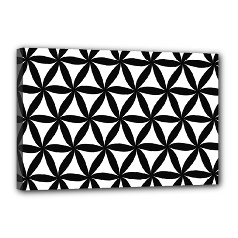 Pattern Floral Repeating Canvas 18  X 12  (stretched) by Apen