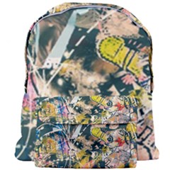 Art Graffiti Abstract Vintage Lines Giant Full Print Backpack by Amaryn4rt