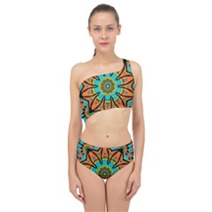 Color Abstract Pattern Structure Spliced Up Two Piece Swimsuit by Amaryn4rt
