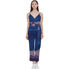 Cartoon Character Wallpapper Adventure Time Beauty In Nature V-neck Camisole Jumpsuit by Sarkoni