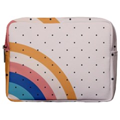 Retro Abstract Geometric Make Up Pouch (large) by Modalart