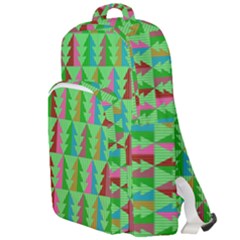 Christmas Background Paper Double Compartment Backpack by Modalart