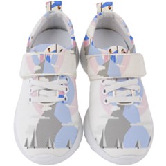 Achievement Success Mountain Clouds Kids  Velcro Strap Shoes by Modalart