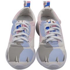 Achievement Success Mountain Clouds Kids Athletic Shoes by Modalart