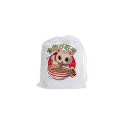 Ramen Cat Noodles Cute Japanes Drawstring Pouch (xs) by Modalart
