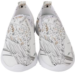 Owl Bird Wildlife Bird Of Prey Kids  Slip On Sneakers by Modalart