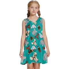 Plush Toys Stuffed Toys Kids  Sleeveless Tiered Mini Dress by Bedest