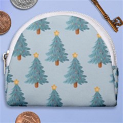 Christmas Trees Time Horseshoe Style Canvas Pouch by Ravend