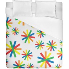 Celebrate Pattern Colorful Design Duvet Cover (california King Size) by Ravend