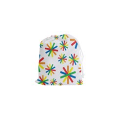Celebrate Pattern Colorful Design Drawstring Pouch (xs) by Ravend