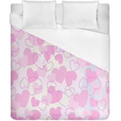 Valentine Background Hearts Bokeh Duvet Cover (california King Size) by Ravend