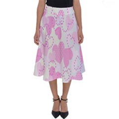 Valentine Background Hearts Bokeh Perfect Length Midi Skirt by Ravend