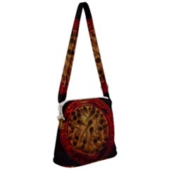Light Picture Cotton Buds Zipper Messenger Bag by Amaryn4rt