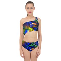 Light Texture Abstract Background Spliced Up Two Piece Swimsuit by Amaryn4rt