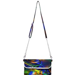 Light Texture Abstract Background Mini Crossbody Handbag by Amaryn4rt