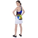 Light Texture Abstract Background Racer Back Mesh Tank Top View2