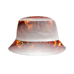 Effect Pattern Brush Red Inside Out Bucket Hat by Amaryn4rt