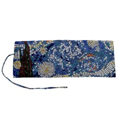 Mosaic Art Vincent Van Gogh Starry Night Roll Up Canvas Pencil Holder (s) by Modalart