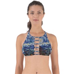 Mosaic Art Vincent Van Gogh Starry Night Perfectly Cut Out Bikini Top by Modalart