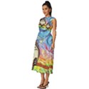 Totoro Starry Night Art Van Gogh Parody Sleeveless Round Neck Midi Dress View2
