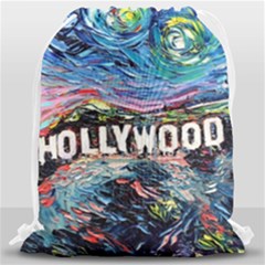 Hollywood Art Starry Night Van Gogh Drawstring Bag (large) by Modalart