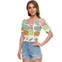 Set Collection Balloon Image Button up blouse View2