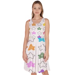 Set Up Element Disjunct Image Knee Length Skater Dress With Pockets by Pakjumat