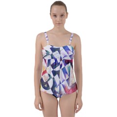Abstract Art Work 1 Twist Front Tankini Set by mbs123