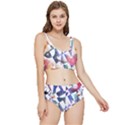 Abstract Art Work 1 Frilly Bikini Set View1