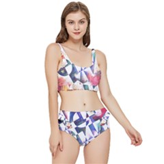 Abstract Art Work 1 Frilly Bikini Set by mbs123