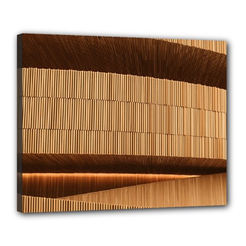 Architecture Art Boxes Brown Canvas 20  X 16  (stretched) by Amaryn4rt