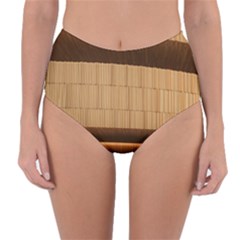 Architecture Art Boxes Brown Reversible High-waist Bikini Bottoms by Amaryn4rt
